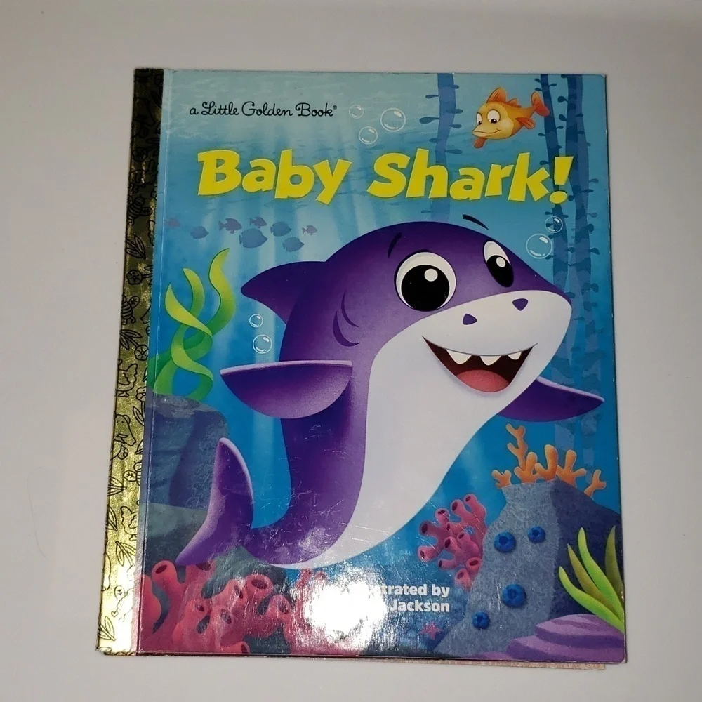 4 Little Golden Books Sharks, Baby Shark, Paw Patrol NEW!